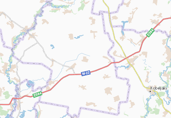 Kaart Plattegrond Lutovynivka