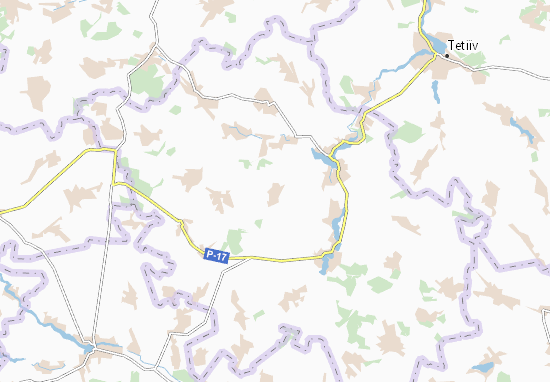 Karte Stadtplan Solohubivka