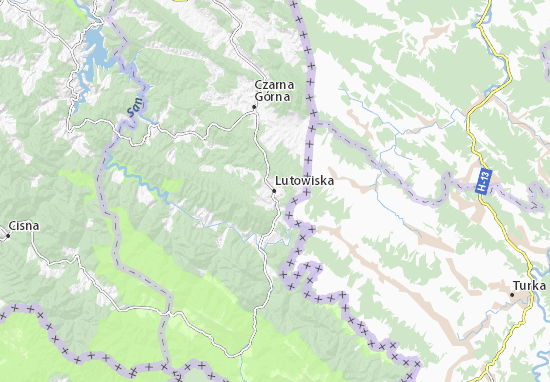 Karte Stadtplan Lutowiska