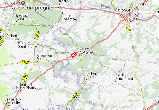 Villers-Cotterêts Map