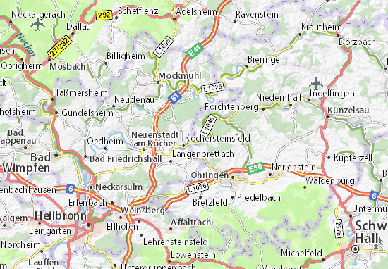 Karte Stadtplan Erlenhof