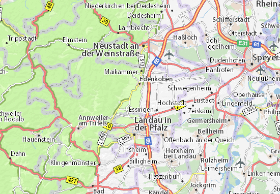 Karte Stadtplan Edesheim