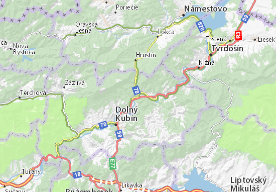 Oravský Podzámok Map