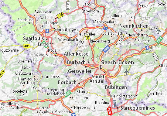 Karte Stadtplan Altenkessel