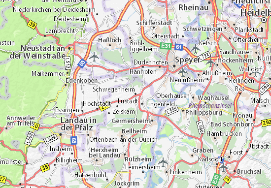 Mapa Schwegenheim