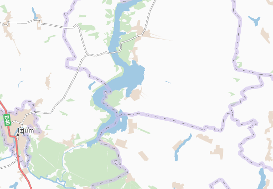 Mapa Pisky-Rad&#x27;kivs&#x27;ki