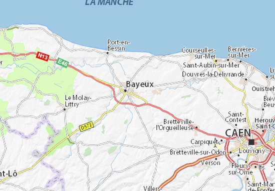 Mapa Plano Saint-Martin-des-Entrées