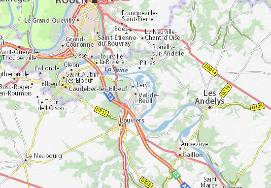Val-de-Reuil Map