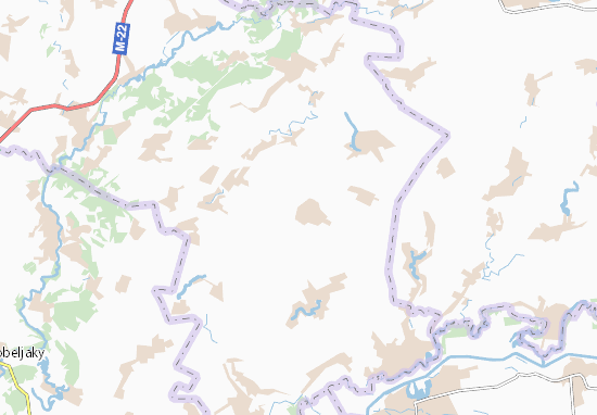 Kaart Plattegrond Drabynivka