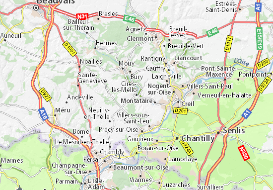 Cires-lès-Mello Map