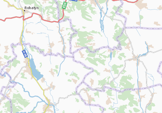 Karte Stadtplan Shumlyany
