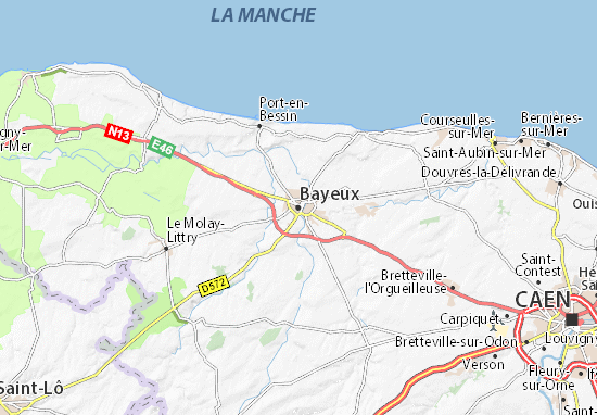 Carte-Plan Bayeux