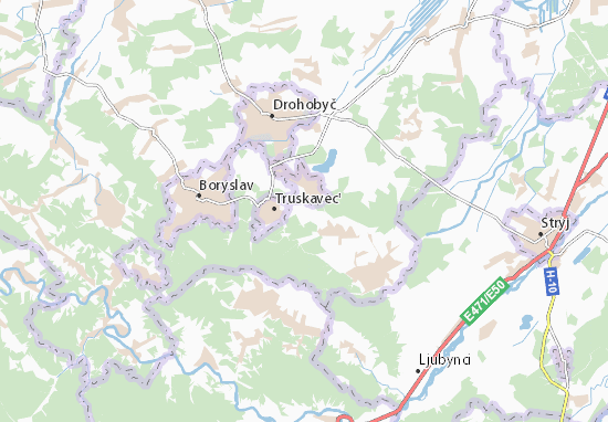 Karte Stadtplan Stanylya