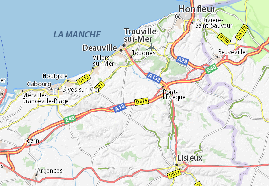 Beaumont-en-Auge Map