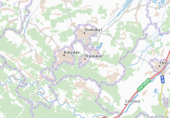 Truskavec&#x27; Map