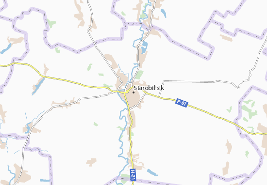 Mapa Starobil&#x27;s&#x27;k