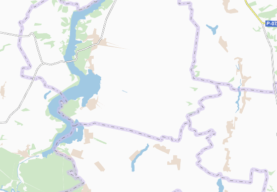 Kaart Plattegrond Vyshche Solone