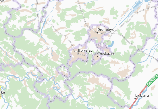 Kaart Plattegrond Boryslav