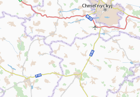 Verkhivtsi Map