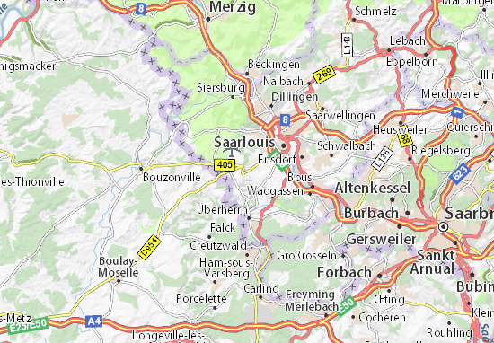 Karte Stadtplan Felsberg