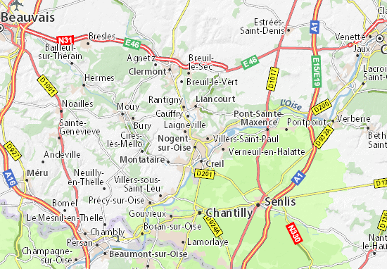 Monchy-Saint-Éloi Map