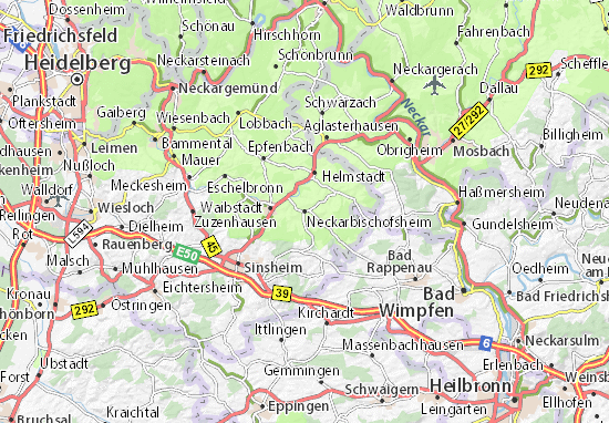 Mapas-Planos Neckarbischofsheim