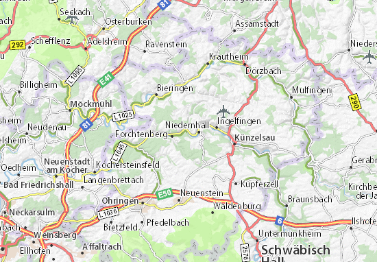 Kaart Plattegrond Weißbach