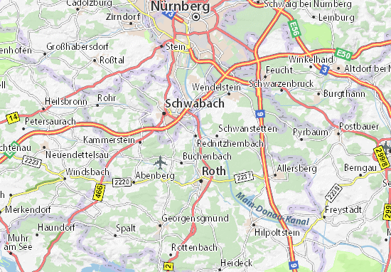Karte Stadtplan Rednitzhembach