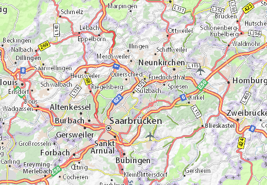 Mapa Plano Sulzbach