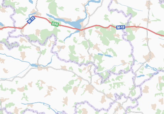 Karte Stadtplan Kozachky