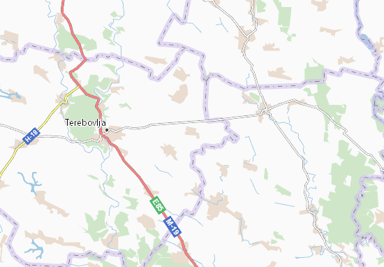 Mapa Hleshchava