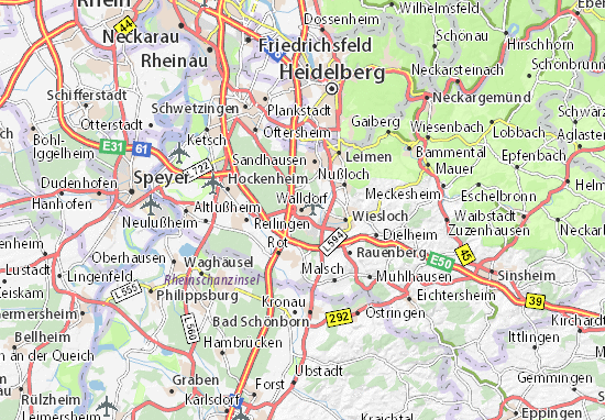 Mapas-Planos Walldorf