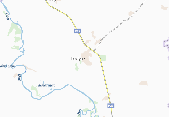 Mapa Ilovlya
