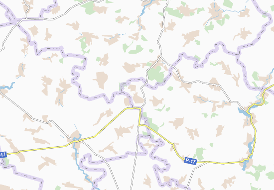 Karte Stadtplan Ochytkiv