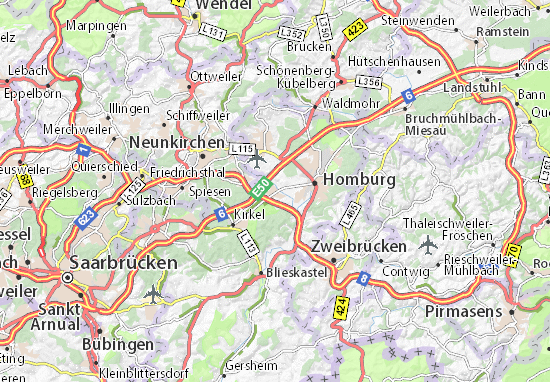 Karte Stadtplan Limbach