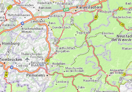 Karte Stadtplan Heltersberg
