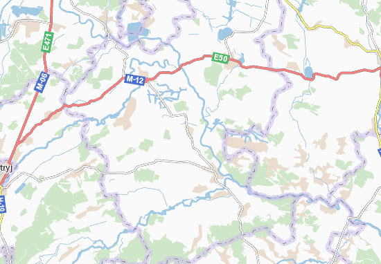 Karte Stadtplan Mlynys&#x27;ka