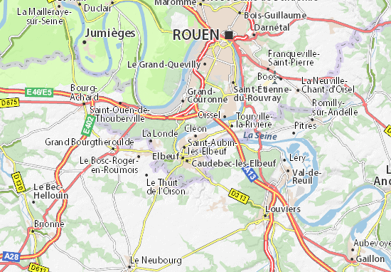 Karte Stadtplan Cléon