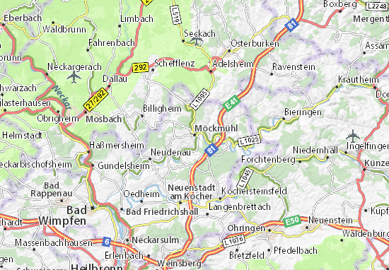 Mapas-Planos Möckmühl