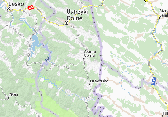 Karte Stadtplan Czarna Górna