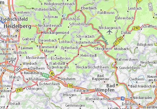 Kaart Plattegrond Helmstadt