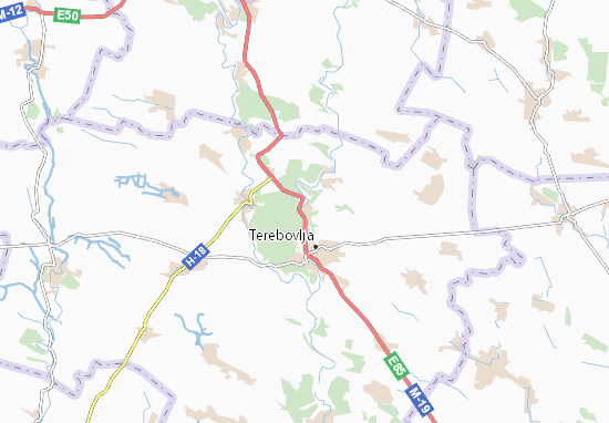 Mapa Krovynka