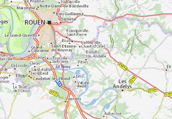 Mapa Romilly-sur-Andelle