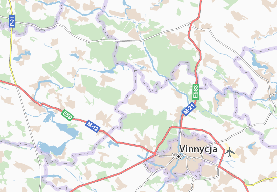 Mapa Mizyakivs&#x27;ki Khutory