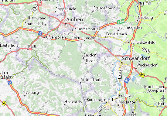 Karte Stadtplan Ensdorf