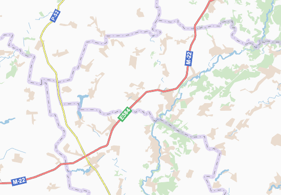 Kaart Plattegrond Malyi Kobelyachok