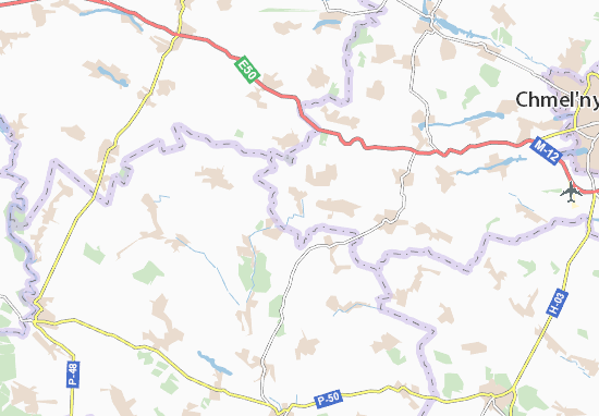 Karte Stadtplan Zhuchkivtsi