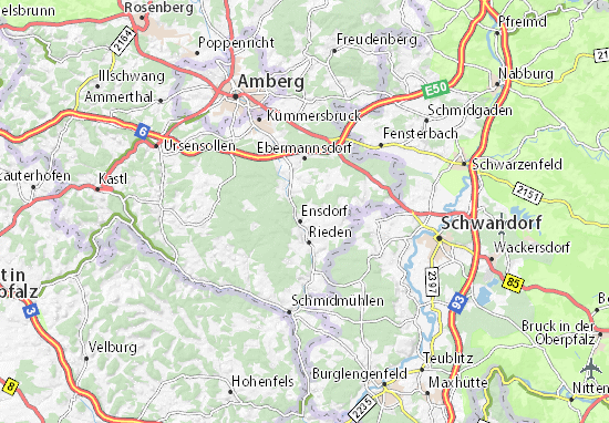Karte Stadtplan Uschlberg