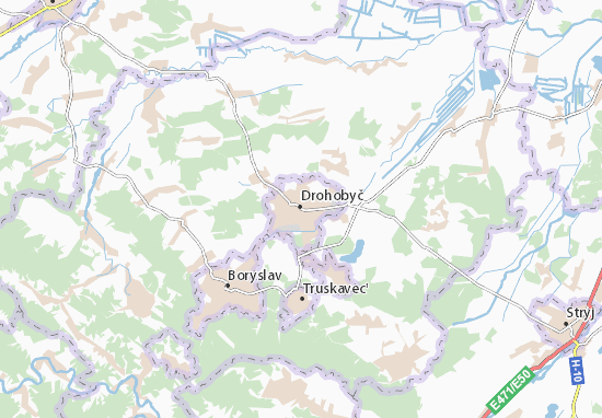 Mapa Drohobyč