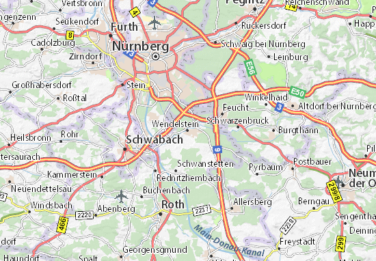 Karte Stadtplan Wendelstein